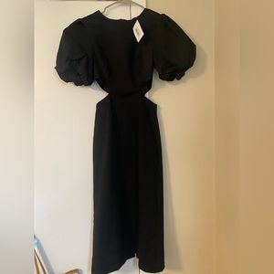 NWT black cut out dress - size small